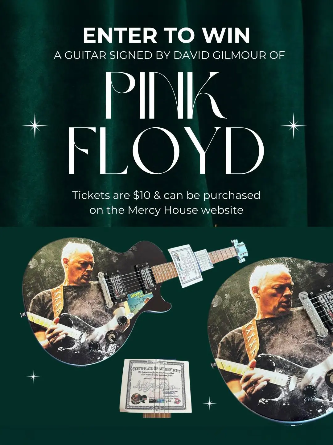 David Gilmour Signed Guitar